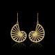 Swirl Wheel Drop Earrings