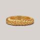 Stripey Feather Gold Bangle