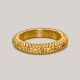 Round and Oval Motifs Gold Bangle