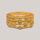Intertwined Traditional Gold Bangle  