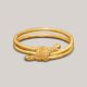 Knotted Gold Bangle