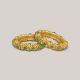 Green Blooming Leaves Gold Bangle Set