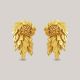 Ornate Wings Gold Earrings