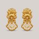 Lotus Bloom Gold Earrings