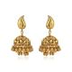 Contemporary Gold Jhumkas in Yellow Gold.