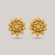 Floral Filigree Earring In Yellow Gold