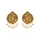 Petalled Ganesha Gold Earrings