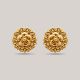 Floral Studs Gold Earrings