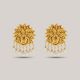 Stunning Lotus Gold Earrings