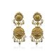 Rounded Kalash Gold Earrings