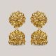 Petals Galore Gold Dangling Earrings