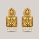 Shankh Motifs Gold Earrings