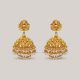 Classic Pearl Leaves Gold Jhumkas