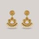 Floral Trio Gold Earrings