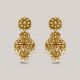 Mirror Images Gold Earrings