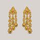Cone Trimmed Gold Earrings