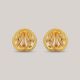 Mini Conch Gold Top Earrings