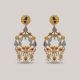 Mystic Dazzle Gemstone Gold Earrings