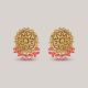 Floral Clutch Gold Earrings