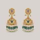 Anika Vibrant Gemstone Gold Earrings