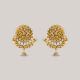 Zinnia Bloom Gold Earrings