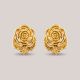 Rose Studs Gold Earrings