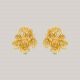 Royal Orchid Gold Earrings