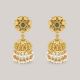 Nicotiana Jhumka Gold Earrings