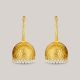 Golden Solid Dome Earrings