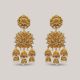 Magnificent Aster Gold Earrings