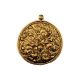 Cave Carvings Gold Pendant