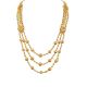Tri-Layered Gold Long Necklace