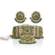 Traditional Bridal Green Gold Choker Set