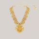 Indian Goddess Long Chunky Gold Necklace