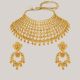 Floret Mesh Gold Necklace Set