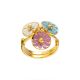 Floaty Floral Gold Ring