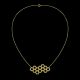 Caved Honeycomb Necklace