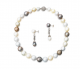 Celina Pearl and Diamond Necklace Set