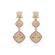 Peach Pulp Polki Earrings