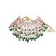 Breezy Emerald Polki Necklace