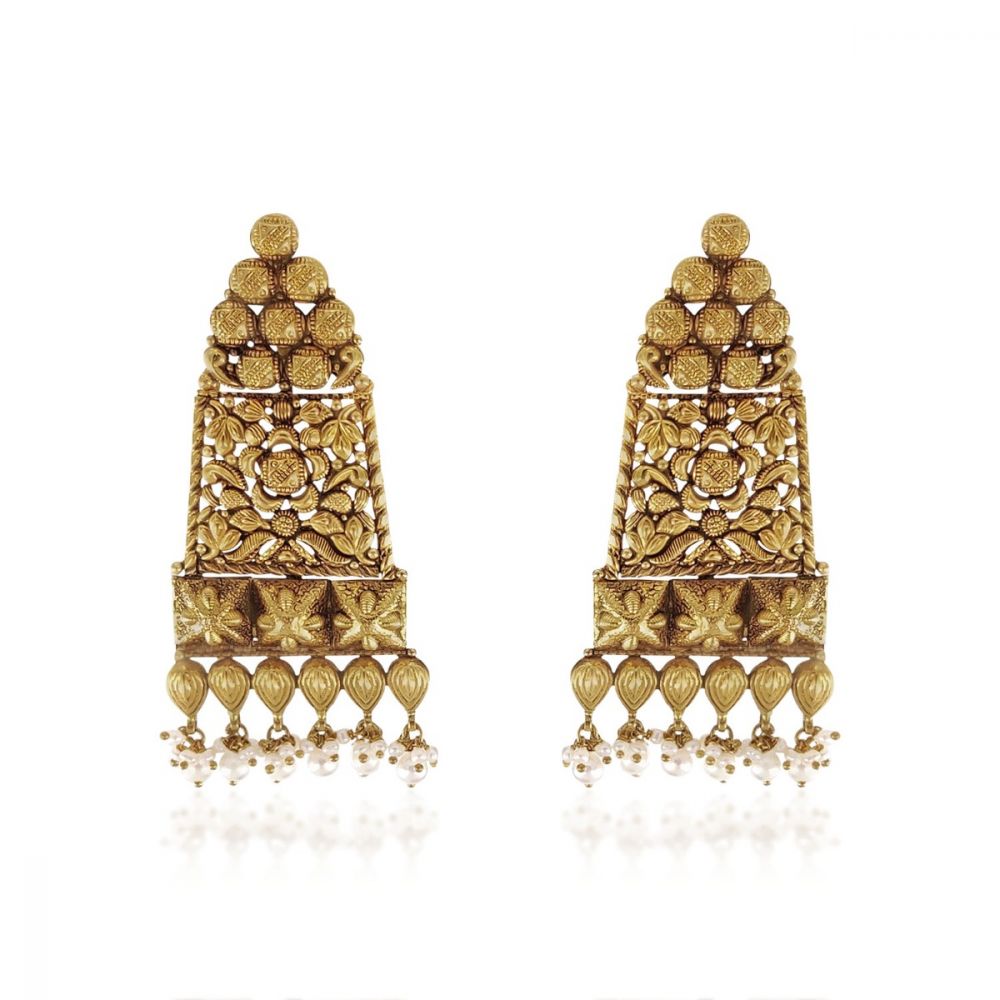 Jaipur Gems Gorgeous Gold chocker necklace and earrings  GoldJewelleryBeautiful  Gold chocker necklace Gold chocker Gold jewelry  fashion